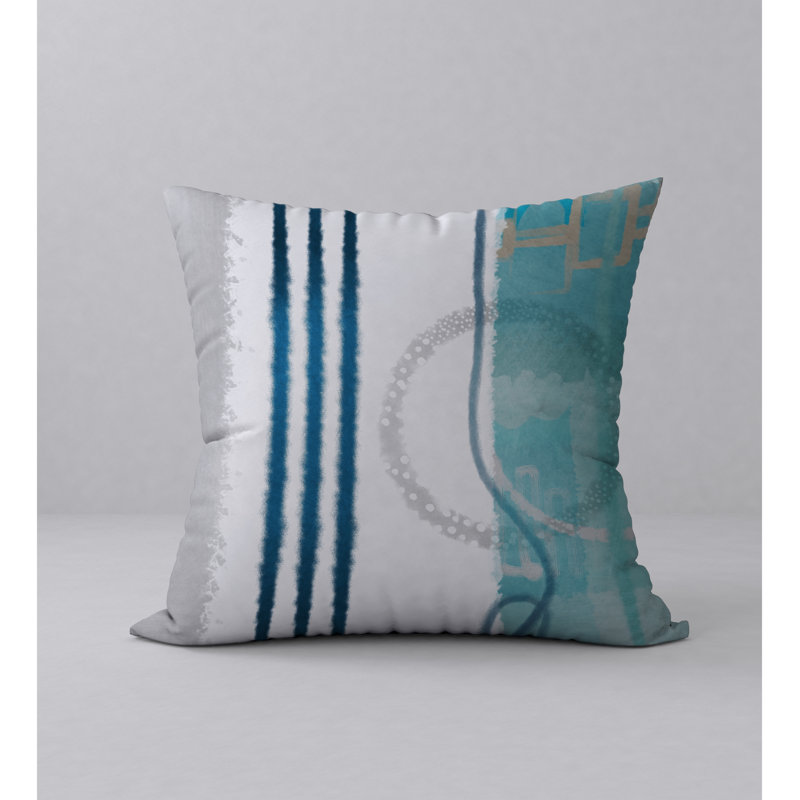 Abstract Reversible Throw Pillow, 24" x 24"
