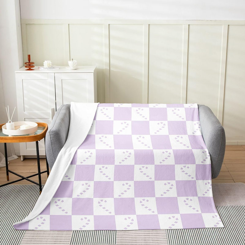 Joli lit simple mignon en molleton de flanelle mauve, 50 x 60 po