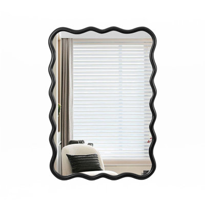 Solid Wood Wavy Mirror