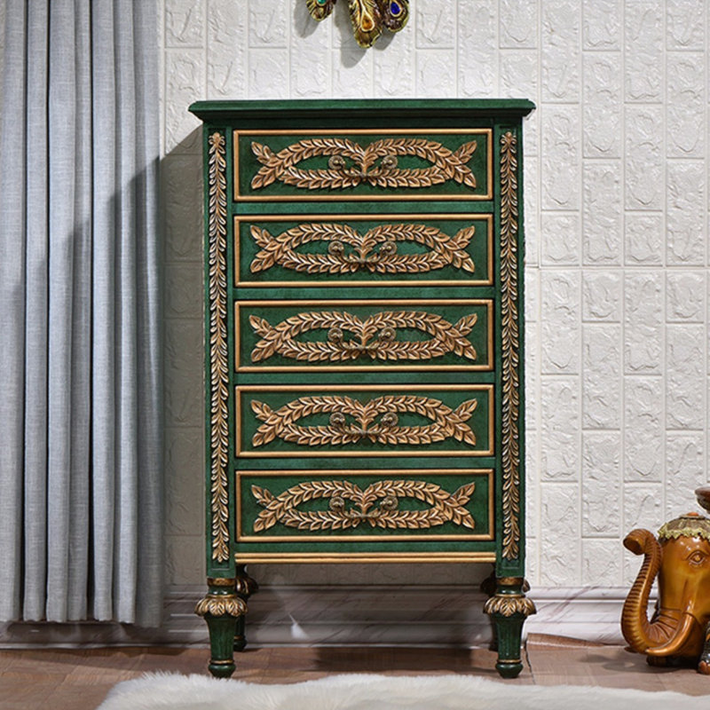 Commodes et commodes rectangulaires en bois manufacturé vert