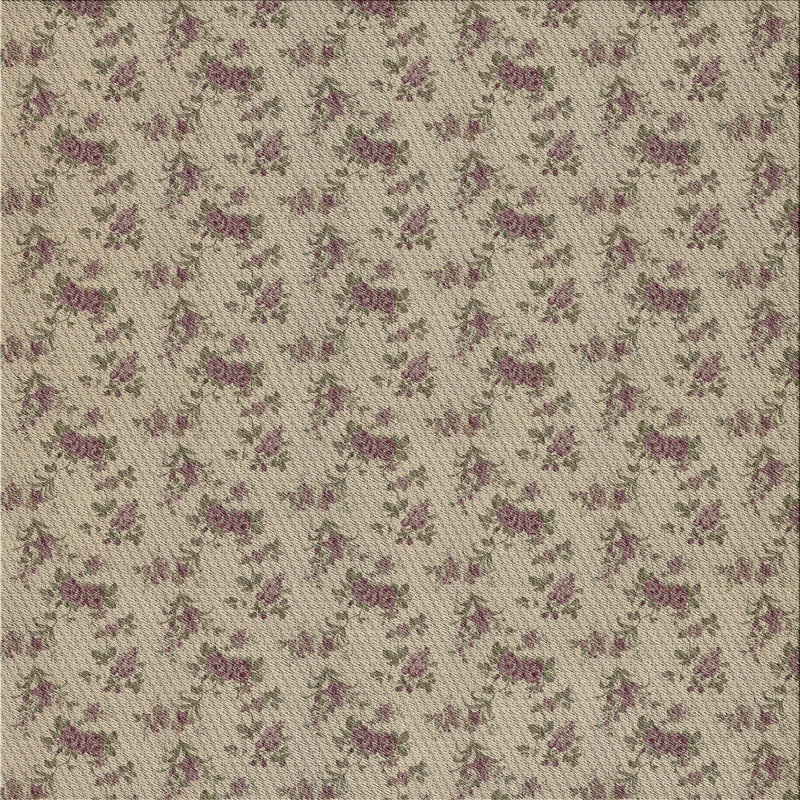 Tapis beige/brun à motifs Maxie, Carré 6 pi