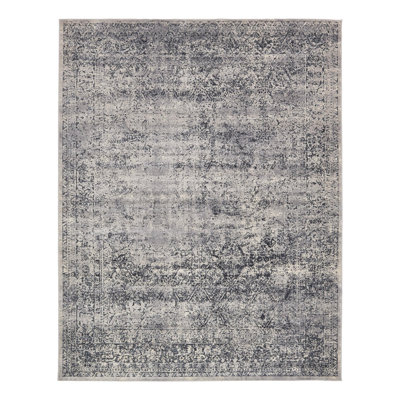 Lanett Oriental Blue/Gray Area Rug