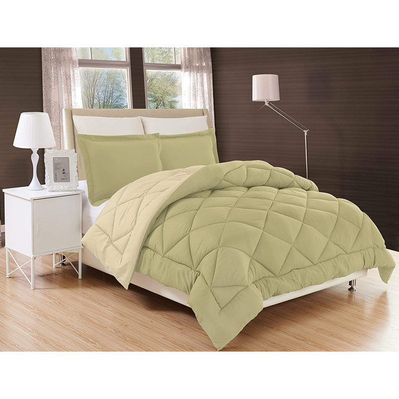 Ensemble d'édredon en duvet synthétique Sagecream, Simple