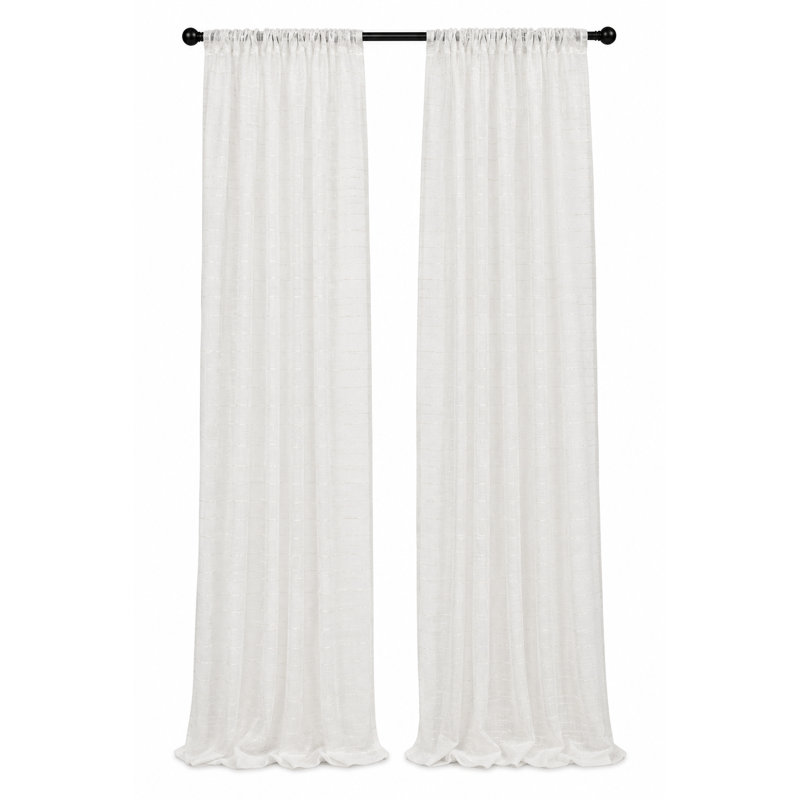 Kairon Semi Sheer Curtain Single Panel, 54" x 84"
