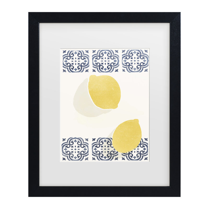 Œuvre encadrée «ologue bolu yuyu pont citrons et azulejos »