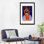 «Vintage Space Poster of a Cosmonaut Raising a Hammer and Sickle», affiche vintage sur toile