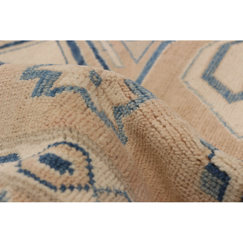 Tapis rectangulaire unique en laine de 1990 Aegon 6 pi 2 po x 8 pi 4 po Aegon