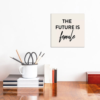 Typo No 4 by Blek Prints - Wrapped Canvas Print