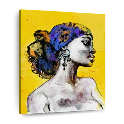 Impression sur toile abstrait africain