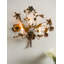Décoration murale avec porte-bougie fleur grappe