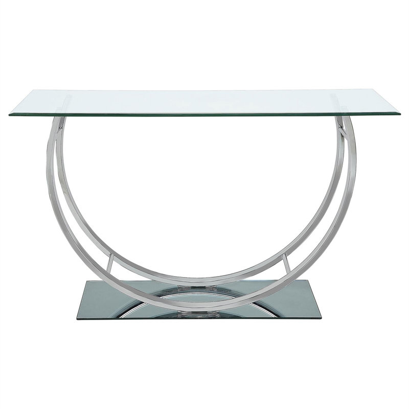 48 " W Glass Top Console Table