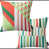 Coral Red/Green Striped