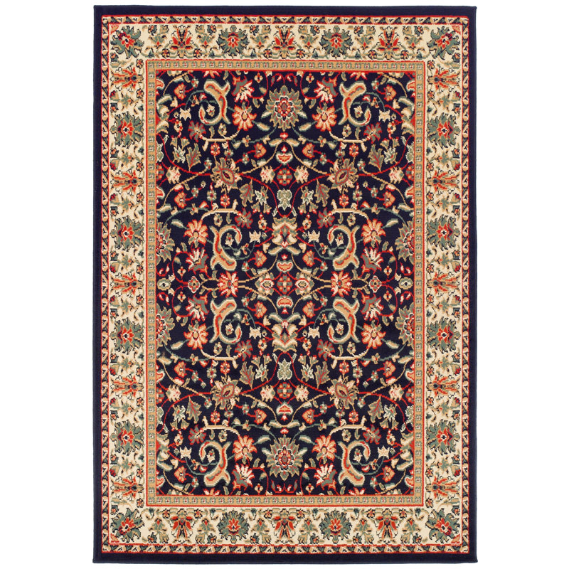 Kulik Floral Indoor / Outdoor Rug, Rectangle 5'3" x 7'6"