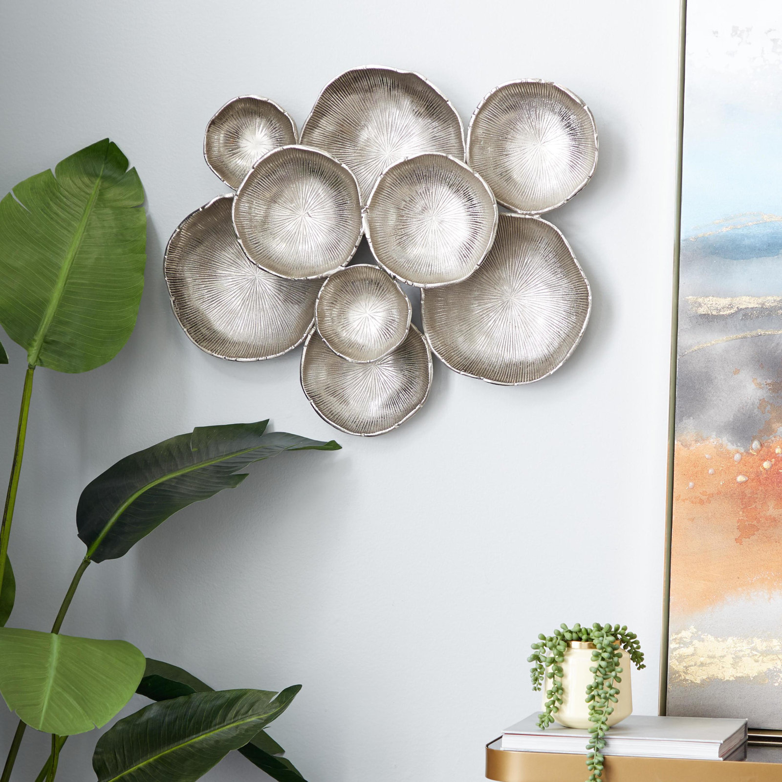 Aluminum Metal Plate Home Wall Decor with Uneven Edges