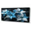 «Poinsettias II», impression d'art mural gris et bleu-925379380-964340057