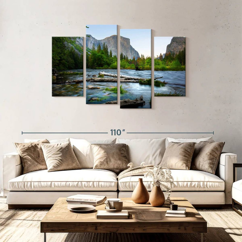 Alvord Magnificent Merced River, 48" H x 75" W