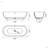 68.9 Inch Freestanding Solid Surface Soaking Bathtub For Bathroom