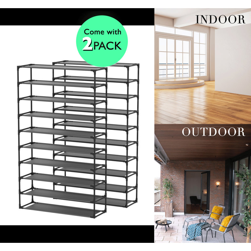 100 Pair Stackable Shoe Rack