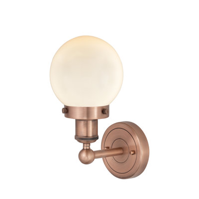 Applique murale à bras en acier 1 lumière Chickam Oak