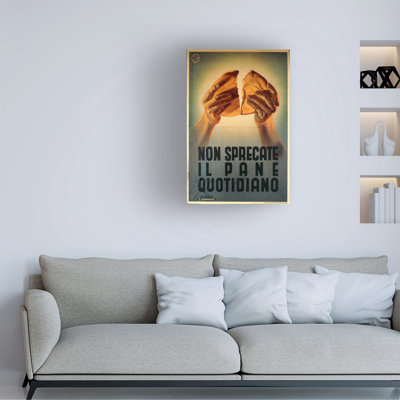 «Luigi Martinati Non Sprecate Il Pano Quotidiano Fascist Propaganda», art sur toile, 1941