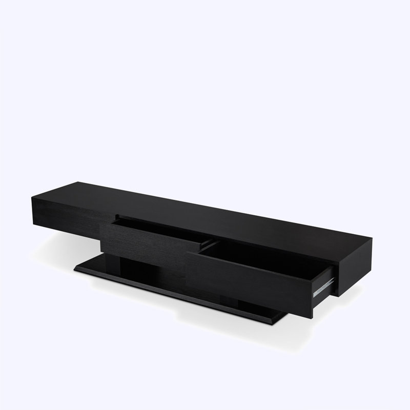 Bengy 3-Drawer Rectangular TV Stand for TVs up to 78" in Black