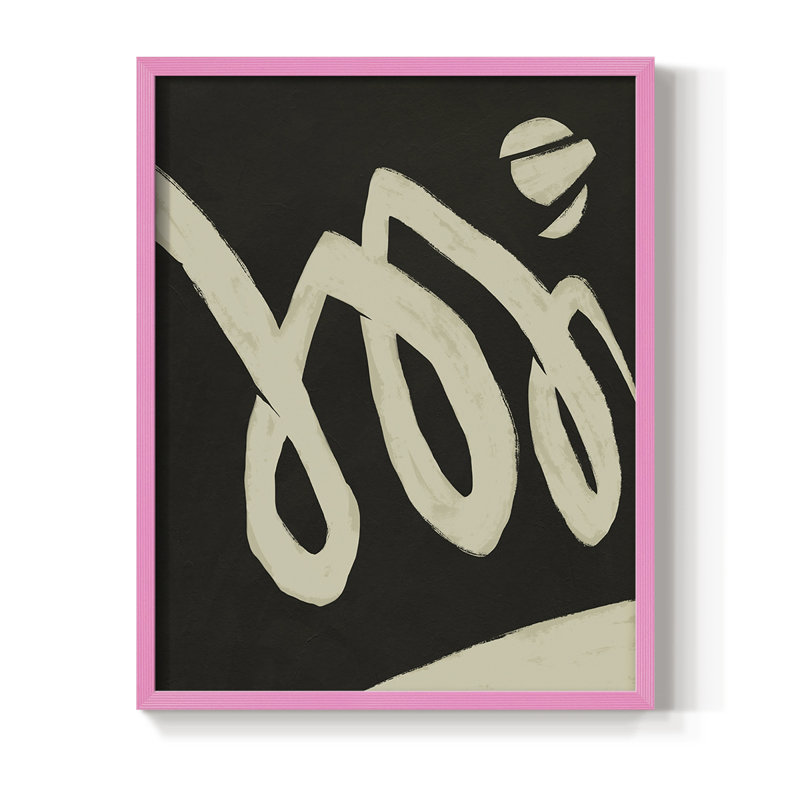 «Neutral Spring IV», reproduction encadrée - bois massif, Rose, H 30 po x l 24 po