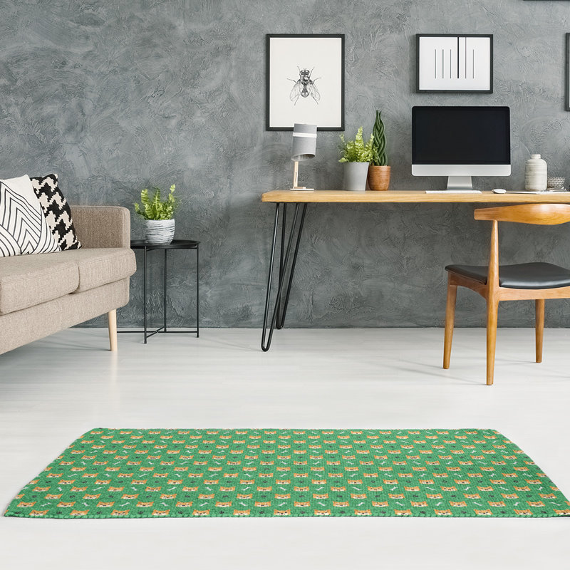 Tapis shiba shiba green area, Rectangle 4 pi x 6 pi