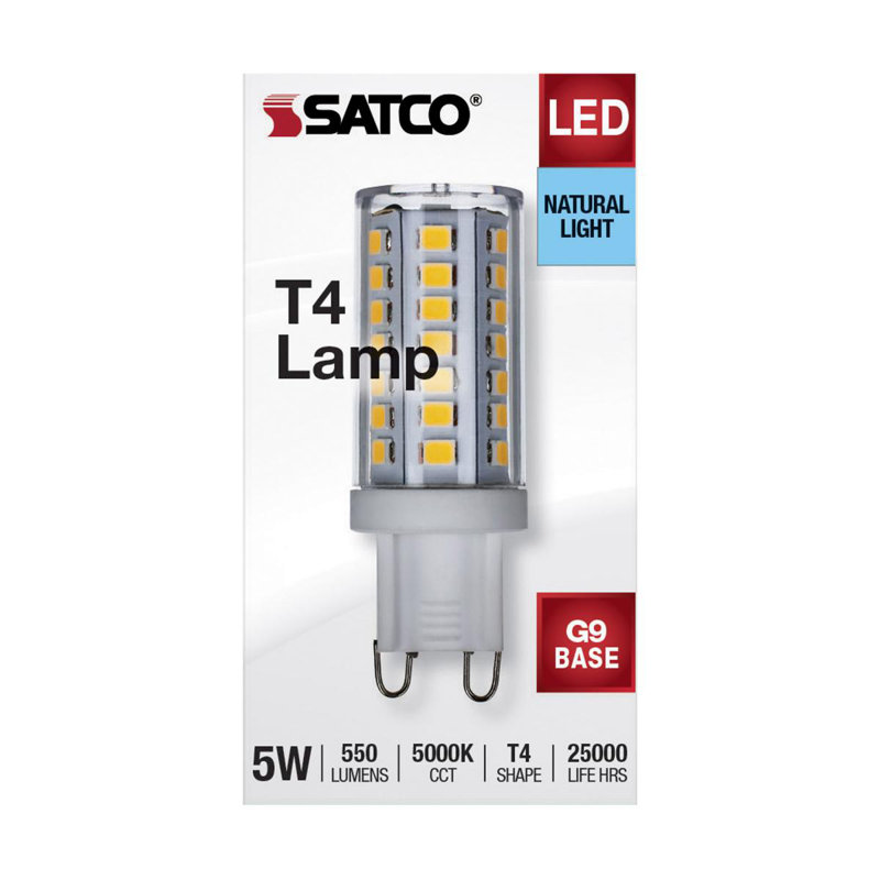 5 Watt Clear LED Bulb, 5000K