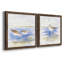 Oiseaux de rivage croquis I - ensemble de 2 peintures sur toile encadrées-1420875549-1420875538