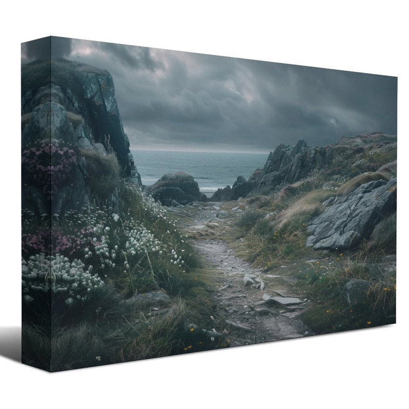 Toile encadrée 24 "x 36" avec cadre en bois, prête à être accrochée, 24 po x 36 po