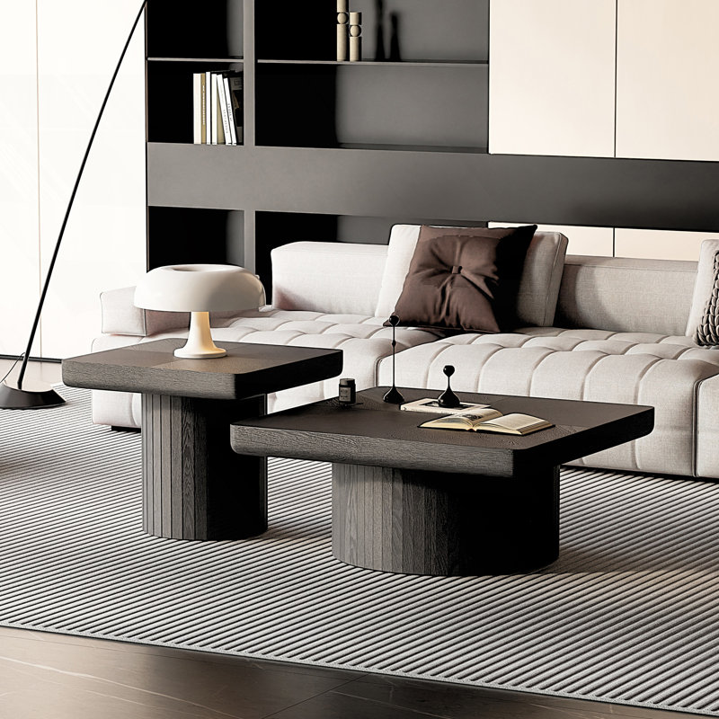 Ensemble de tables basses Modern Modern, Noir