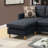 Polyfiber Sectional Sofa Living Room Furniture Reversible Chaise Couch Pillows Tufted Back Modular Sectionals (Sectional)-77832607-77832600-77832601