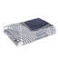 Housse de couette en coton à motif géométrique, grand, bleu marine et blanc, motif de literie grand doux et chaud, tissu lavable à la machine-125074317-125074316