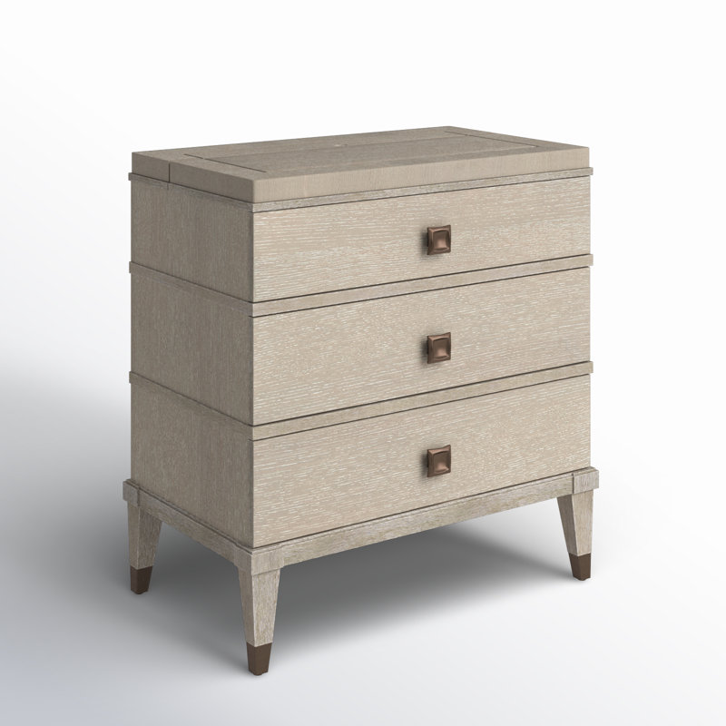 Polaris 3 - Drawer Solid Wood Nightstand