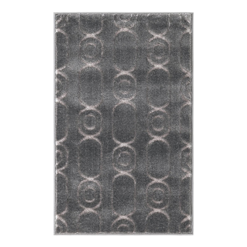Latitude Run® Column Nikica Rug Gray and Silver, Rectangle 2' x 3'1"