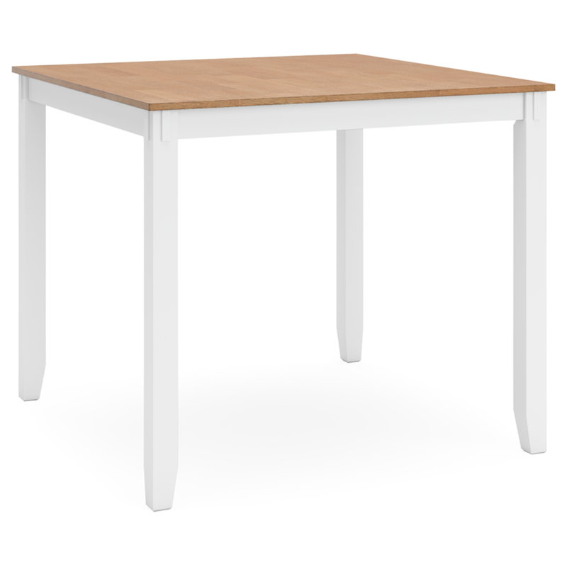 Malkin Counter Height Dining Table And 4 Barstools, Set Of 5, White