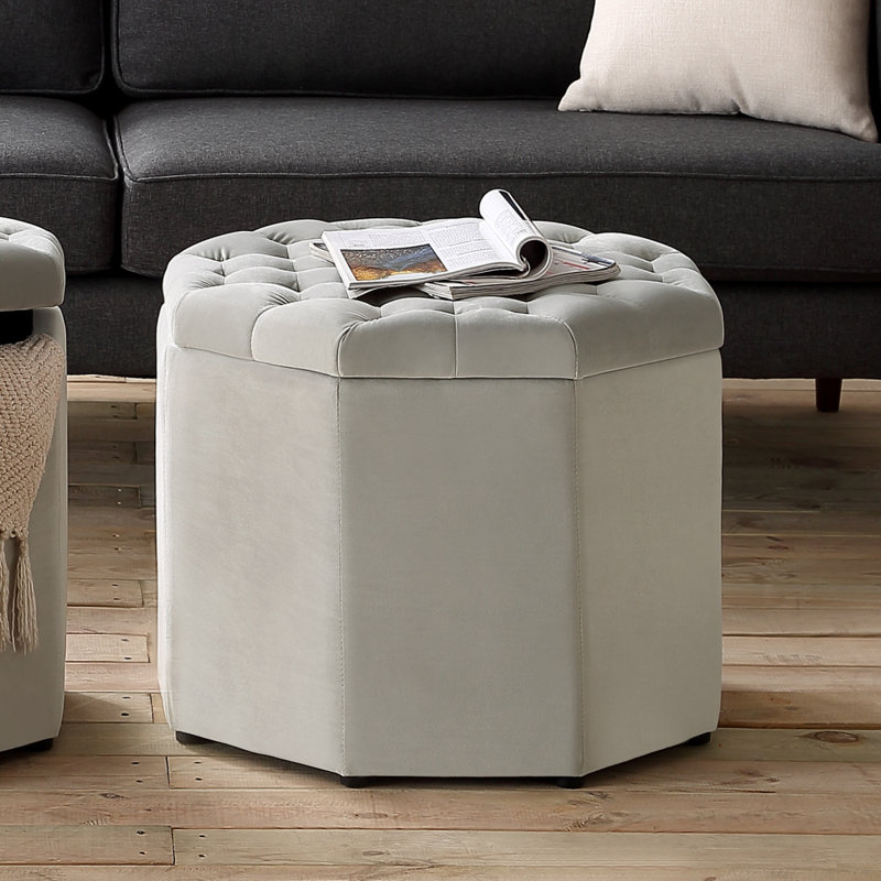 Rangement spécialisé 25 po noir capitonné, Velours gris clair, Médium