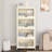 4 Tier Plastic Storage Bins With Lids 230QT, Stackable Storage Containers With Wheels, Folding Storage Boxes, Collapsible Storage Bins, Closet Organizers And Storage For Living Room,Office,Dorm