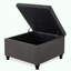 Grand banc repose-pieds carré avec rangement-1868366678