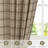 Rustic Grid Pattern Linen Light Filtering Plaid Curtains for Living Room Dining Room, Farmhouse Rod Pocket Back Tab Semi Sheer Window Curtains, 1 Pair-328923824-329966679