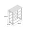 Floor Wine Bottle Rack in Beige