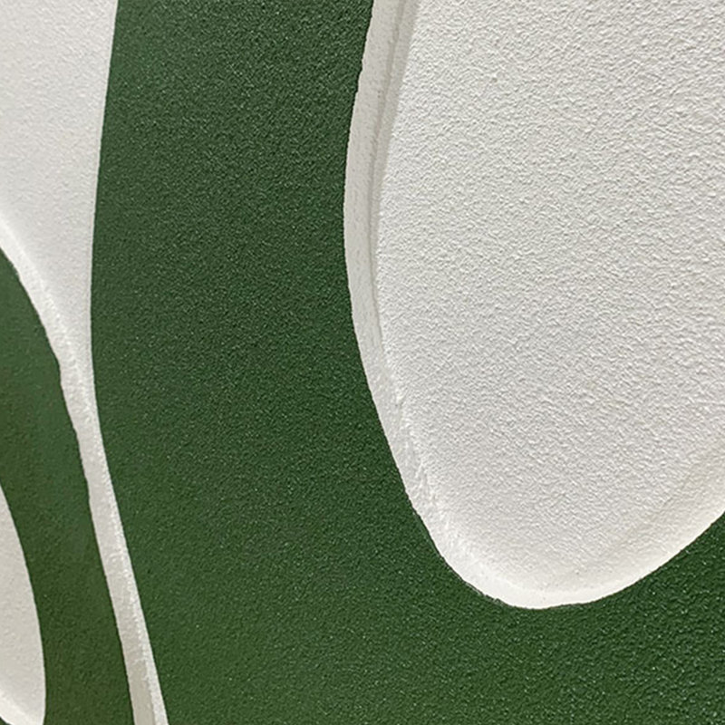 Art mural Mid-Century moderne en toile pour salon, H 39,37 po x l 19,69 po, Vert