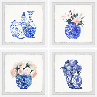 " Chinese Vases III Quadriptych " by Julia Posokhova 4 - Pieces
