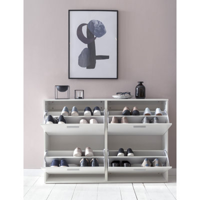 24 Pair Shoe Storage Cabinet