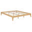 Structure de lit plateforme en bois classique, système de support à lattes en bois stable, aucun sommier requis-129234154