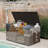 Domi Louvered 190 Gallons Patio Metal Storage Box Outdoor Lockable Deck Box-122071844