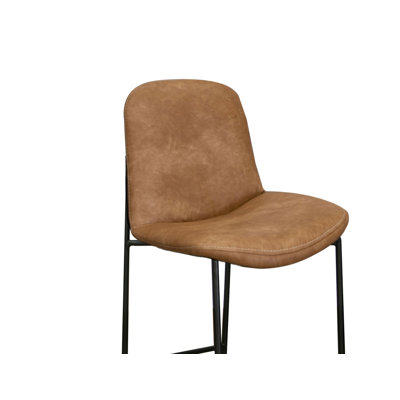 Revee Barstool Chair, Black Iron, Water-Resistant