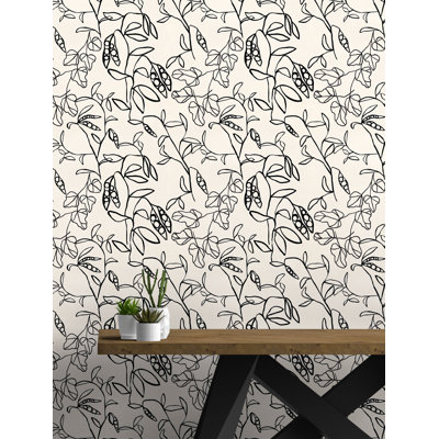 Rouleau de papier peint L 33 pi x l 20,5 po Anissa Phaseolus