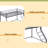 Metal Floor Bunk Bed, Twin XL Over Queen-2041141211