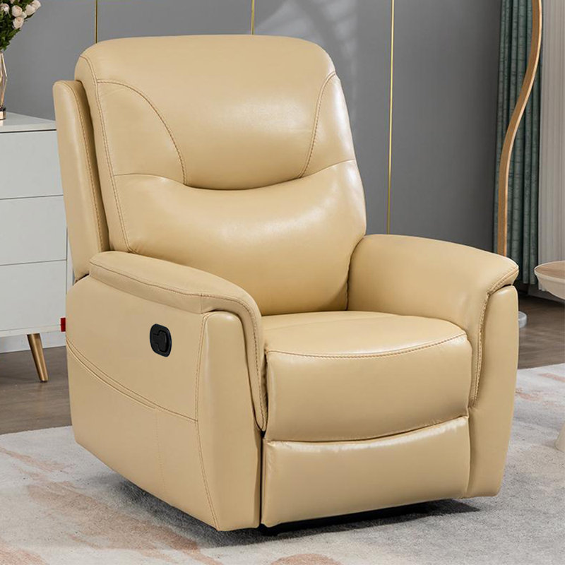 Keever, Beige Faux Leather